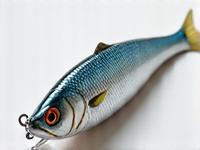 Realistic silver minnow lure